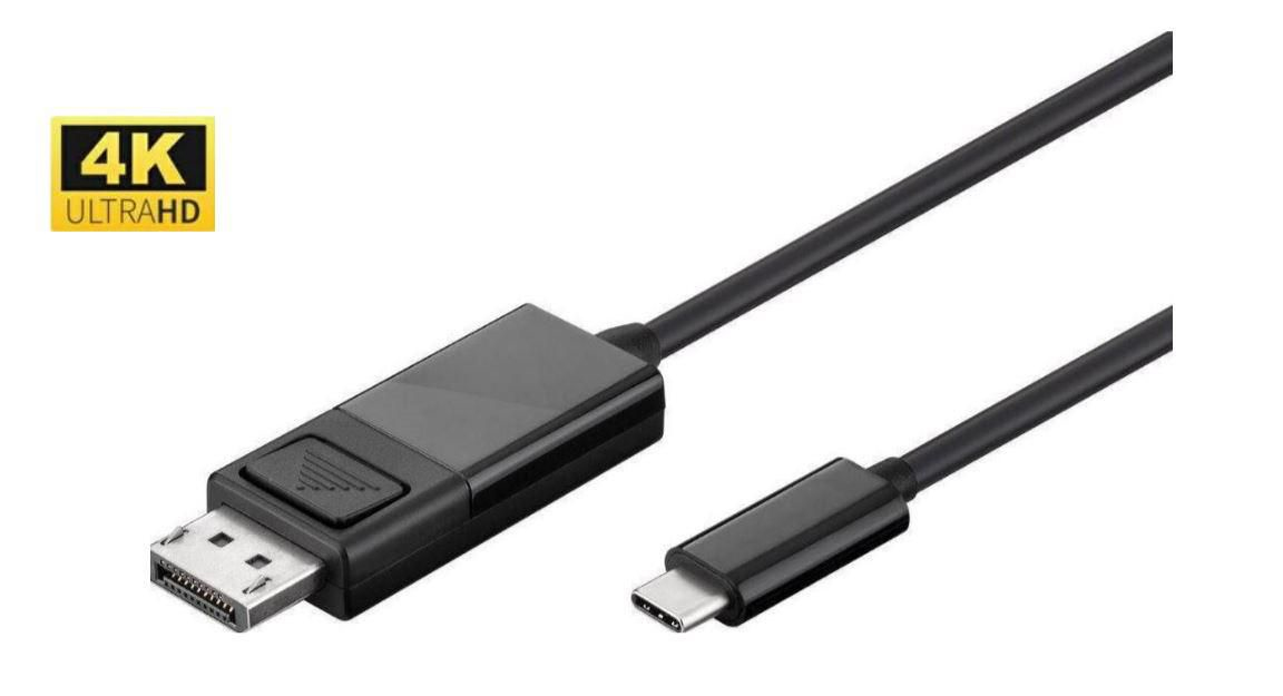 Microconnect 1.0m USB C - DP USB graphics adapter Black