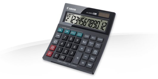 Image of Canon AS-220RTS calculator Desktop Display Black