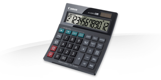 Photos - Calculator Canon AS-220RTS  Desktop Display Black 4898B001 