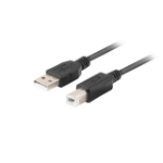 Lanberg CA-USBA-15CU-0010-BK USB cable USB 2.0 1 m USB B Black