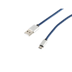shiverpeaks 14-50023 - 2 m - USB A - Micro-USB B - USB 2.0 - 480 Mbit/s - Blue