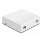 DeLOCK Optical Fiber Connection Box for wall mounting for 2 x SC Simplex or LC Duplex white