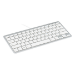 R-Go Tools Ergonomisch toetsenbord R-Go Compact, compact toetsenbord, plat design, QWERTY (US)layout, bedraad, wit