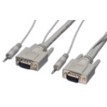 ROLINE Combi Cable, VGA + Audio, M-M 20 m