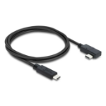 DeLOCK Coaxial USB 40 Gbps cable angled left / right USB PD 3.1 240 W 0.5 m
