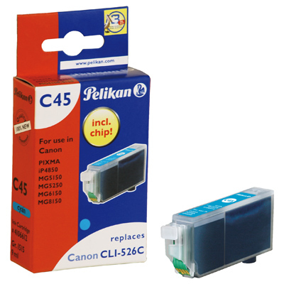 Image of Pelikan 4106612/C45 Ink cartridge cyan, 696 pages ISO/IEC 19752...