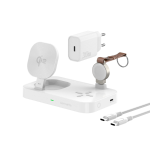 4smarts 540994 mobile device charger Headphones, Smartphone, Smartwatch White DC, USB Wireless charging Fast charging Indoor