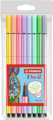 STABILO Pen 68 8er felt pen Medium Multicolour 8 pc(s)