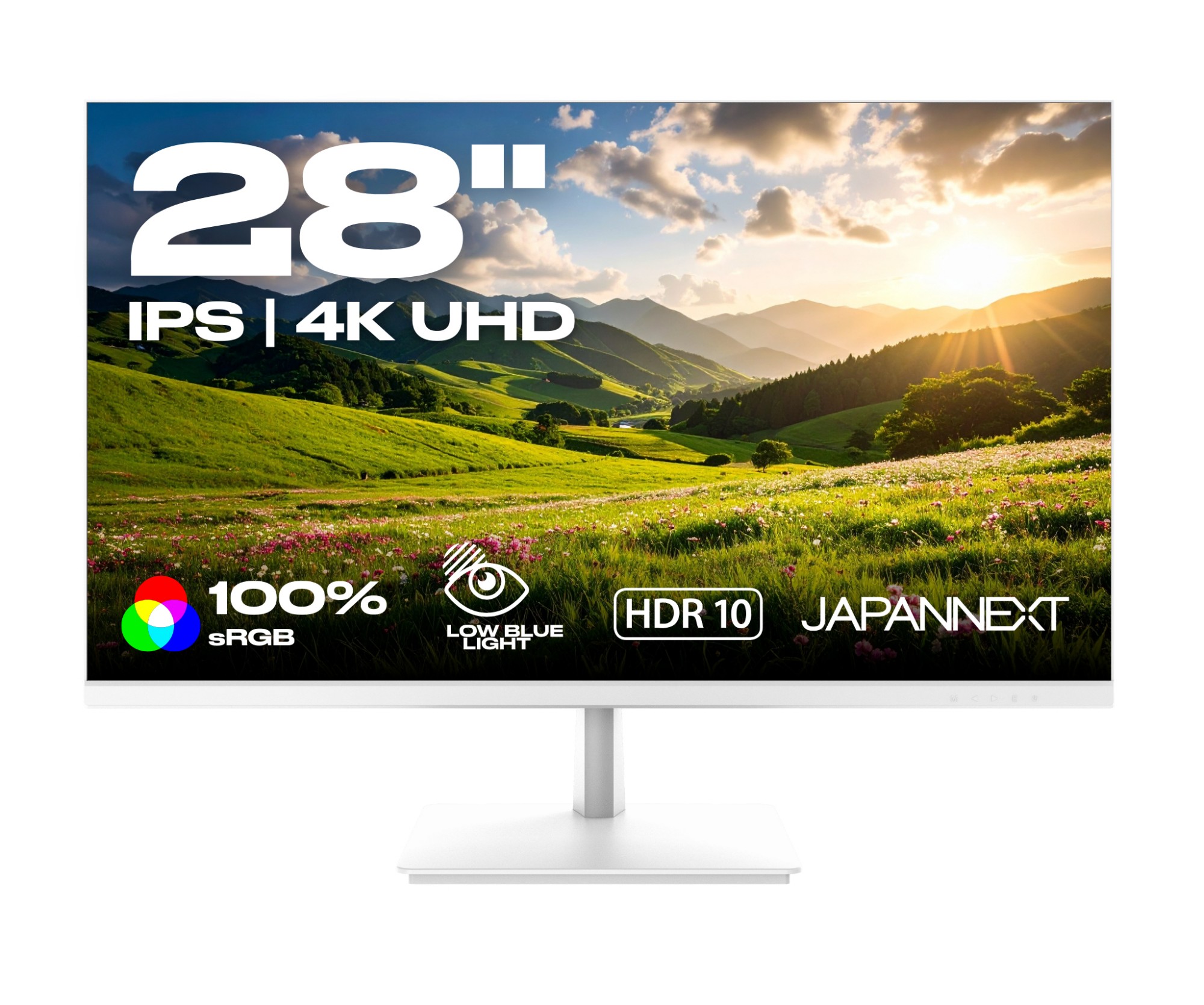 JAPANNEXT JN-IPS280UHD60F-PW computer monitor 71.1 cm (28") 3840 x 2160 pixels 4K Ultra HD LCD White