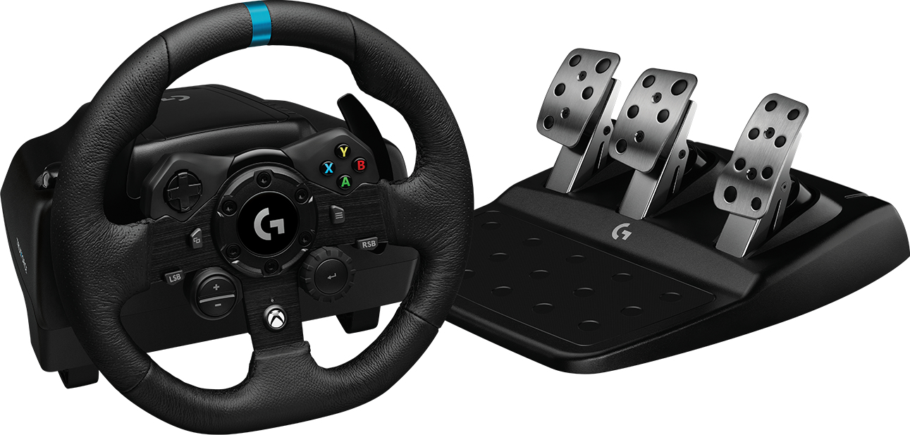 Image of Logitech G G923 Racing Wheel and Pedals for Xbox X|S, Xbox One and PC
