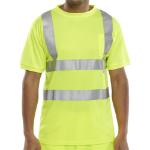 BEESWIFT Crew Neck T-Shirt Saturn Yellow L