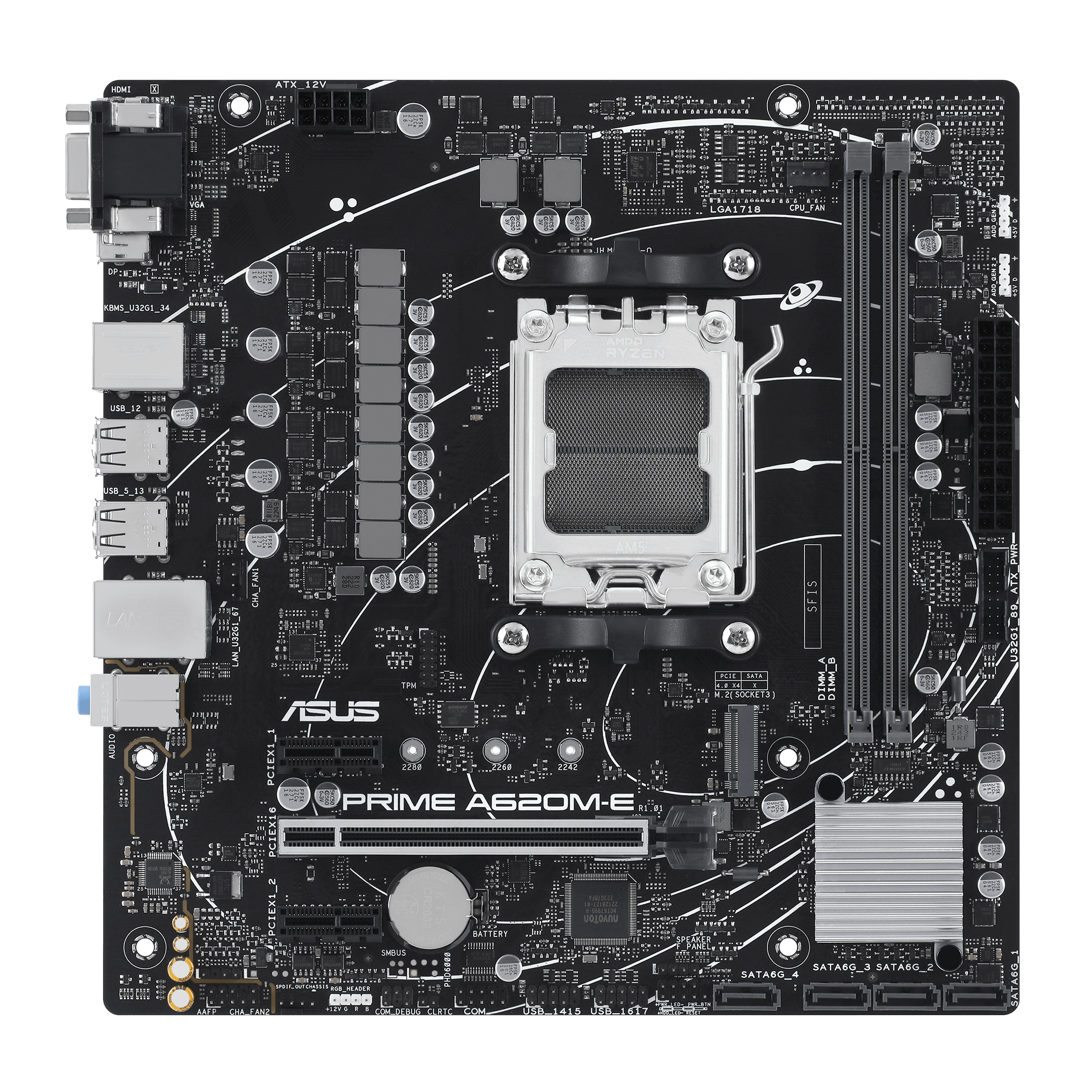 Image of ASUS PRIME A620M-E-CSM AMD A620 Socket AM5 micro ATX