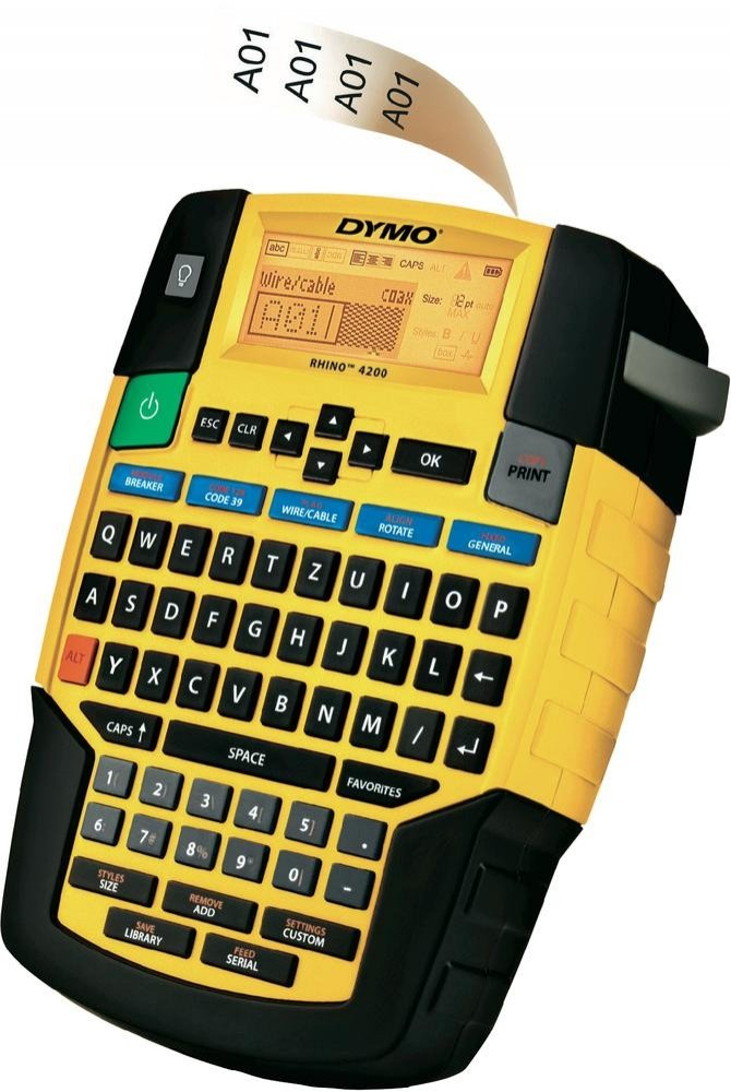 Image of DYMO RHINO 4200 label printer Thermal transfer QWERTZ