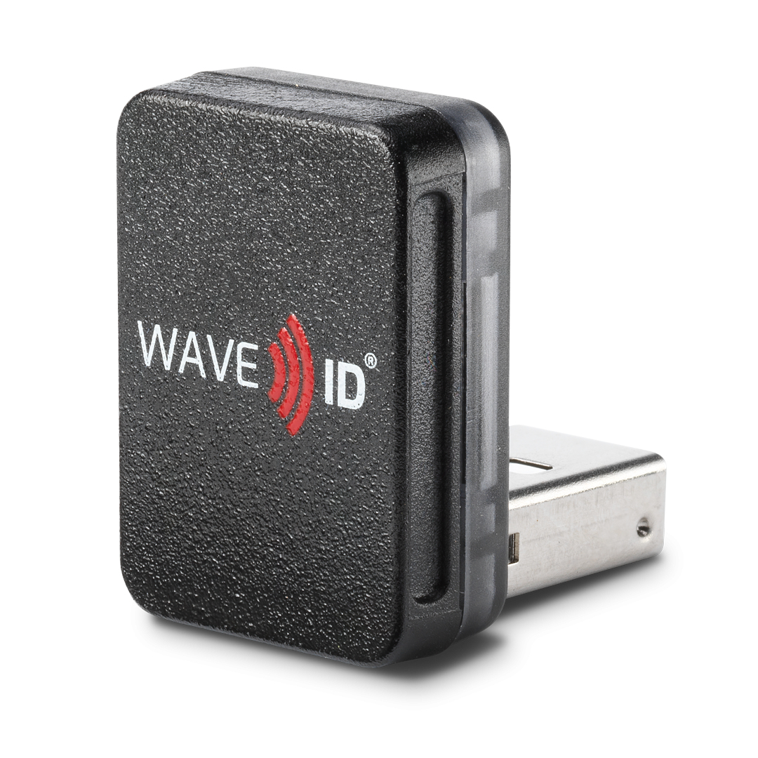 RDR-6011AKU-V2 RFIDEAS WAVE ID Nano Keystroke HID Prox V2 Black Vertical USB Reader.