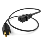 UNC PWCD-L620PC13-15A-10F-BLK power cable 120" (3.05 m) NEMA L6-20P C13 coupler