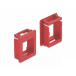 DeLOCK Keystone Holder for cases 4 pieces red