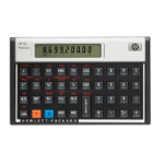 HP 12c calculator Desktop Financial Aluminium, Black