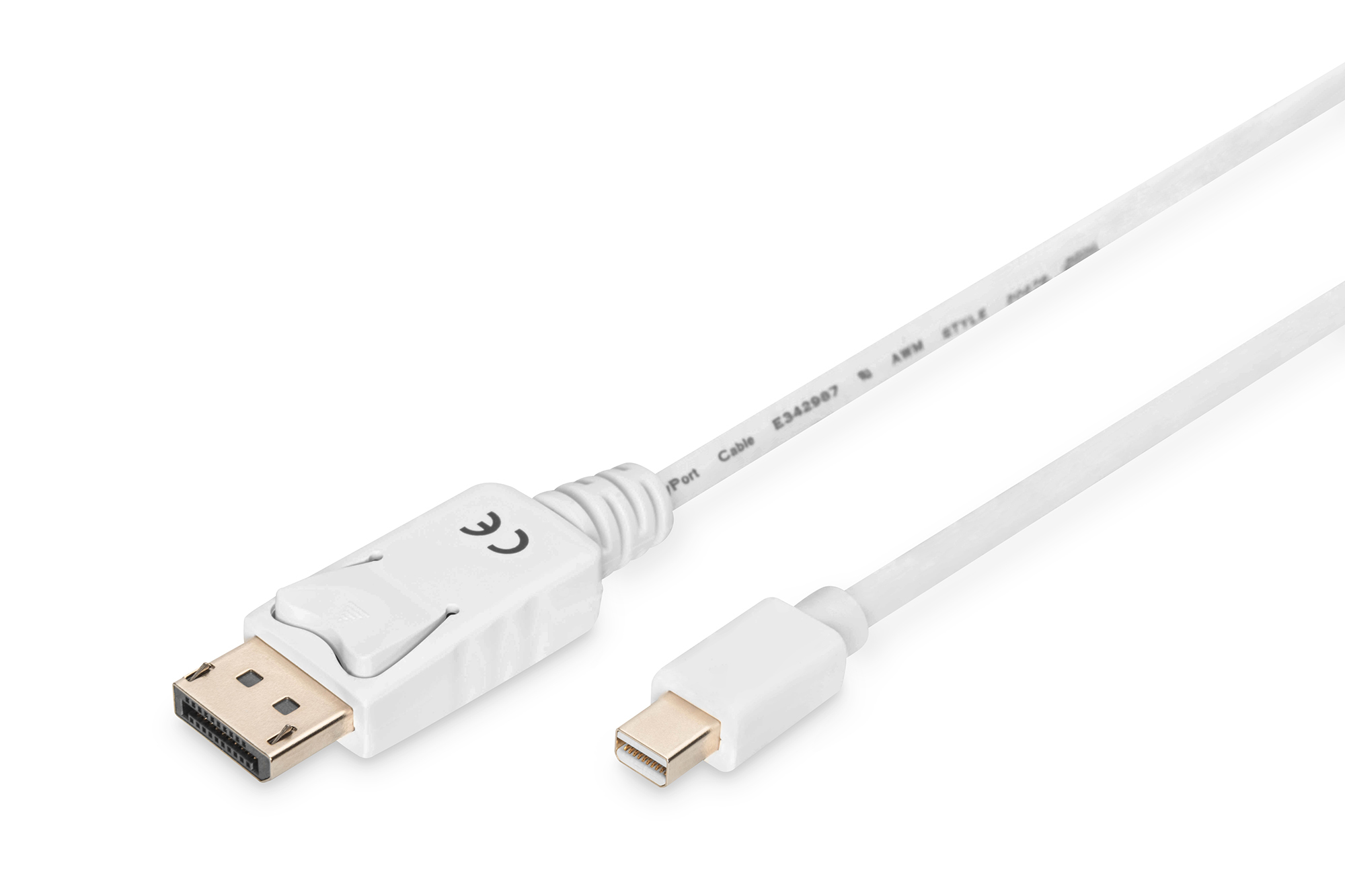 Photos - Cable (video, audio, USB) Digitus DisplayPort Connection Cable AK-340102-020-W 
