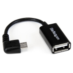 StarTech.com UUSBOTGRA USB cable 5" (0.127 m) USB 2.0 Micro-USB B USB A Black
