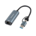 Microconnect MC-USBACNET1G cable gender changer USB C RJ-45 Black