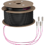 EFB Elektronik O8301S100OM4 InfiniBand en Glasvezelkabel 100 m 4x SC U-DQ(ZN) BH Beige, Zwart, Magenta