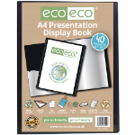 Eco Eco A4 50% Recycled 40 Pocket Presentation Display Book - Single