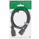 InLine power cable C19 / C20 3-pin IEC male / female black 2m