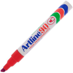 ARTLINE 90 PERMANENT MARKER 2-5MM CHISEL RED