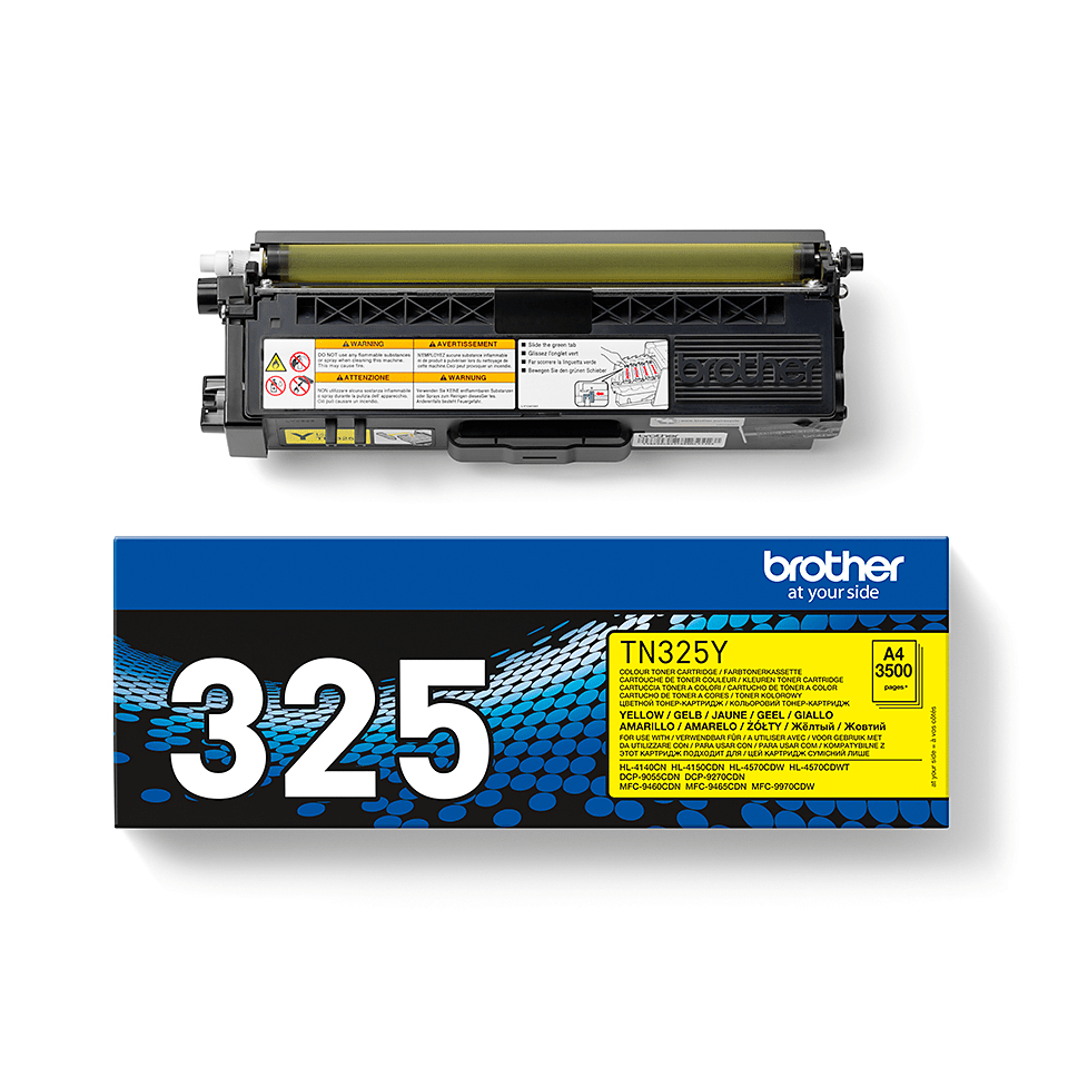 Brother TN-325Y Toner Cartridge High Yield Yellow TN325Y