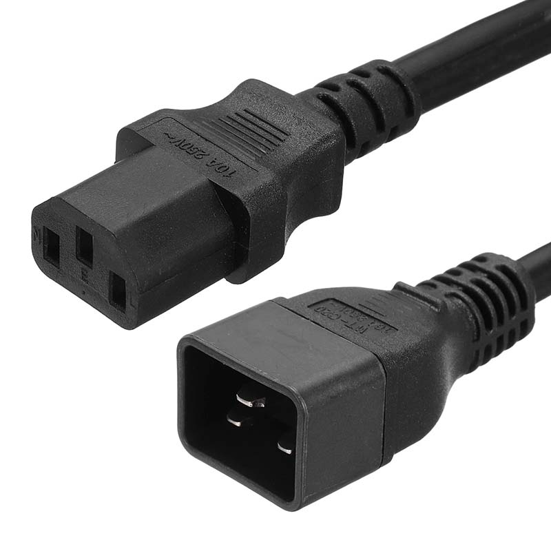 FDL 3M IEC C20 PLUG TO C13 SOCKET MAINS EXTENSION CABLE