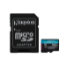 Kingston Technology 256GB microSDXC Canvas Go Plus Gen4 200MB/s A2 U3 V30 Card + Adapter