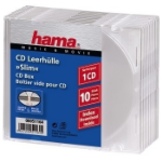 Hama CD Slim Empty Box, pack 10, transparent 1 discs