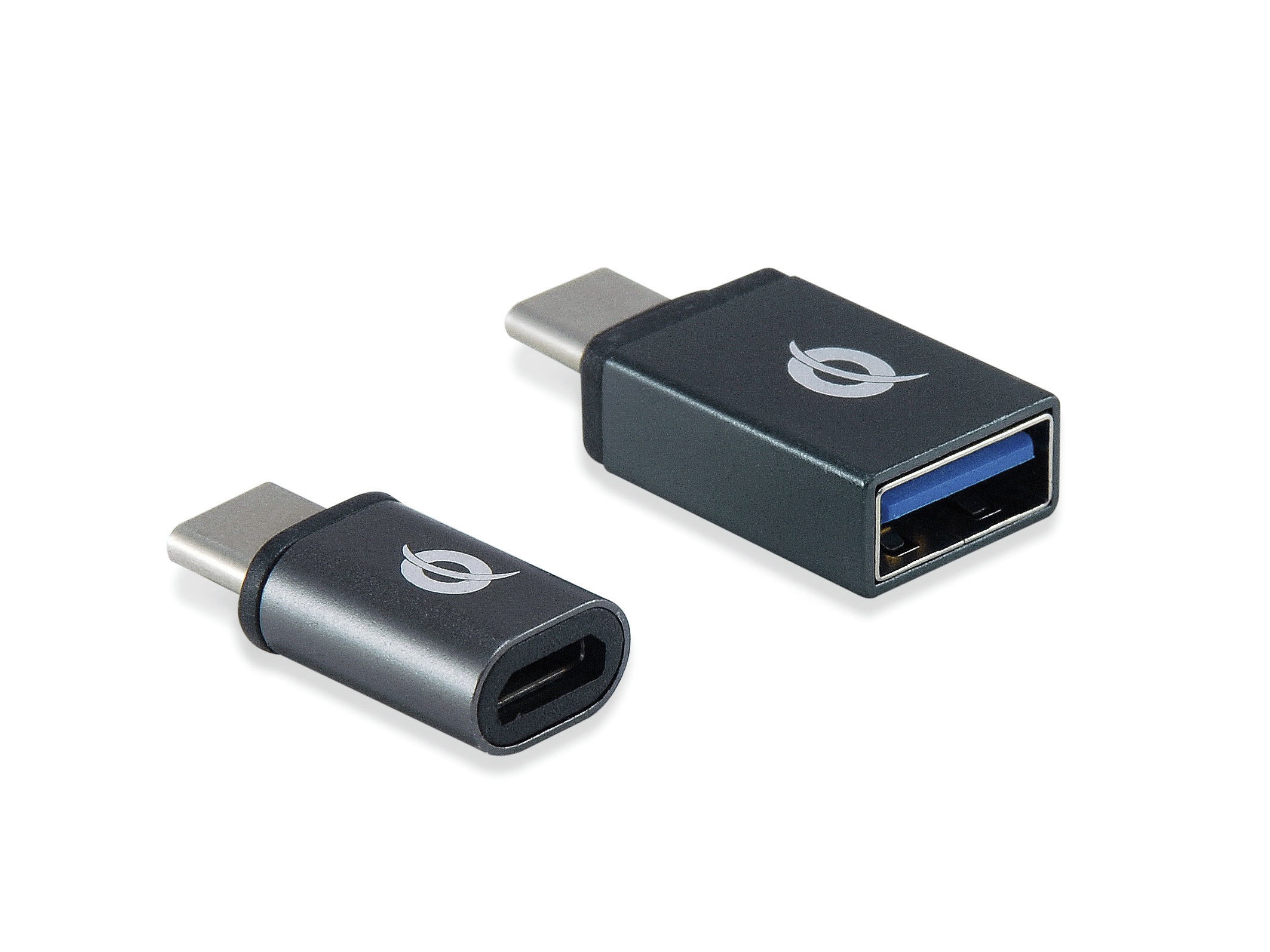 Image of Conceptronic DONN USB-C OTG Adapter 2-Pack, USB-C to USB-A and...