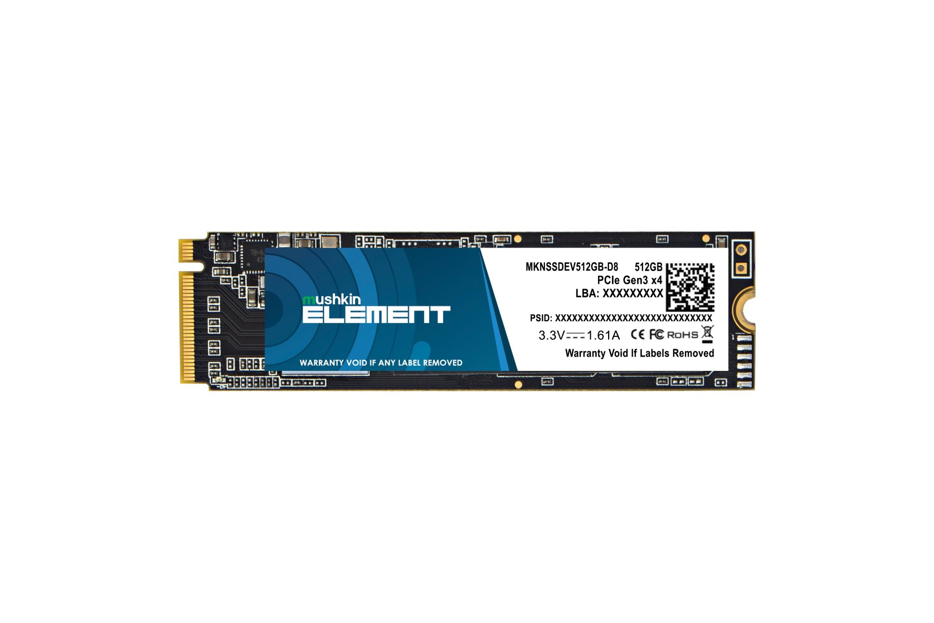 Image of Mushkin Element M.2 512 GB PCI Express 3.0 3D NAND NVMe