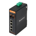 SilverNet SIL 73204P network switch Unmanaged L2 Gigabit Ethernet (10/100/1000) Power over Ethernet (PoE) Black