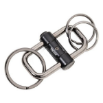 TROIKA KR22-09/BK key ring/case Black, Dark Grey