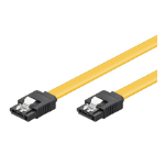 Goobay CAK SATA 600-020 CLIP 0.2m SATA cable SATA 7-pin Black, Yellow