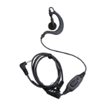 Hytera EHS12 headphones/headset Ear-hook Black