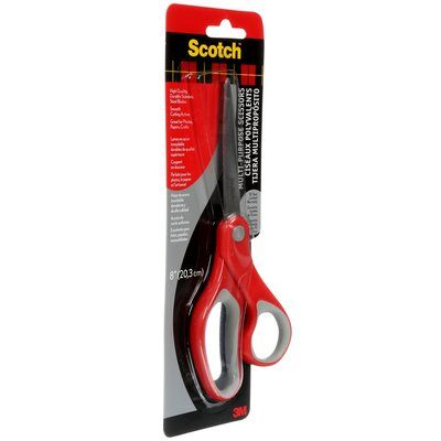 Scotch 1428 stationery/craft scissors Universal Straight cut Grey, Red, Stainless steel