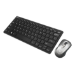 Adesso WKB-5100CB keyboard Mouse included Home/Office RF Wireless QWERTY US English Black, Silver