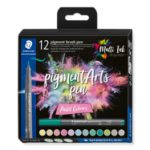 Staedtler Pigment Arts Brush Pen Pastel Colors felt pen Multicolour 12 pc(s)