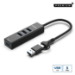 Microconnect USBHUB4-2IN1 interface hub USB 3.2 Gen 1 (3.1 Gen 1) Type-A 5000 Mbit/s Black