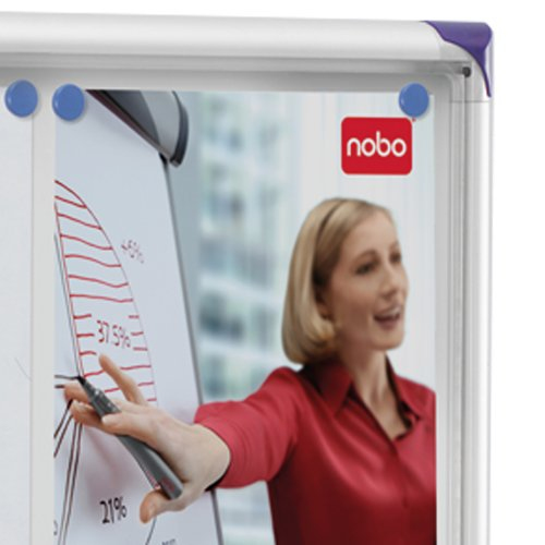 Nobo Extra Flat Magnetic Lockable Noticeboard 4XA4