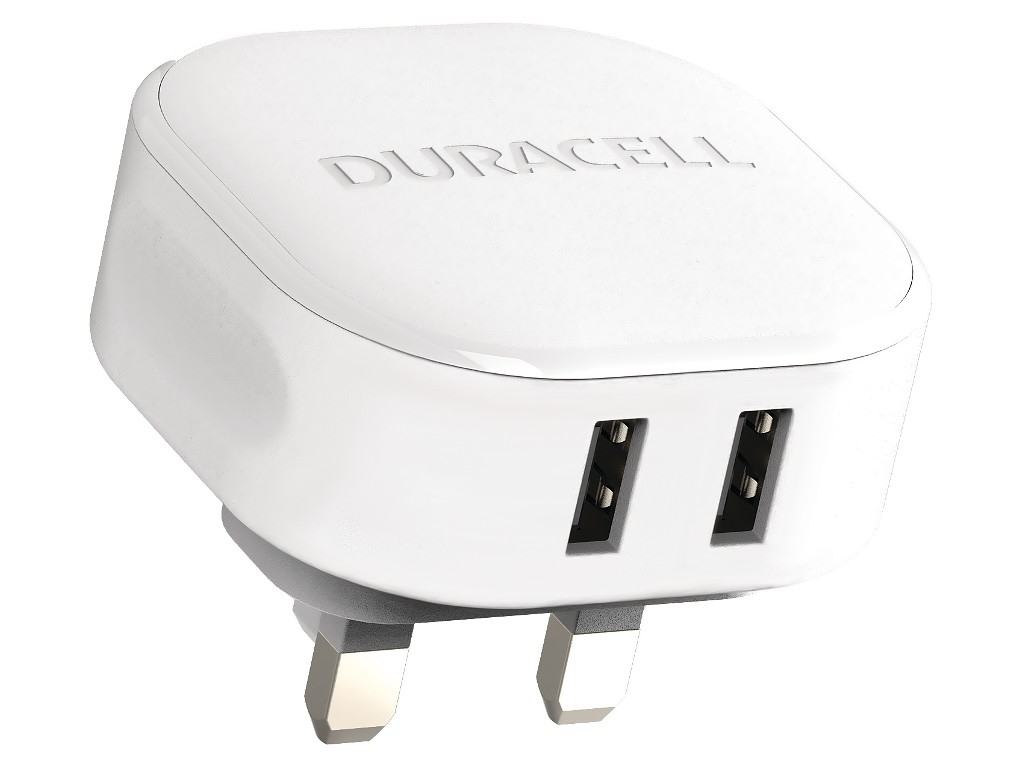 Duracell DRACUSB16W-UK Mobile Device Charger White