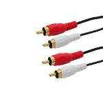 connektgear 10m 2 x RCA/Phono Audio Cable - Male to Male - Gold Connectors