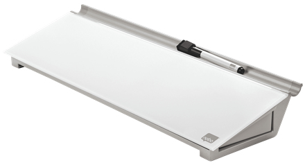 Nobo Desktop Whiteboard Pad With Dry Erase Glass Surface 45,8x15,4cm