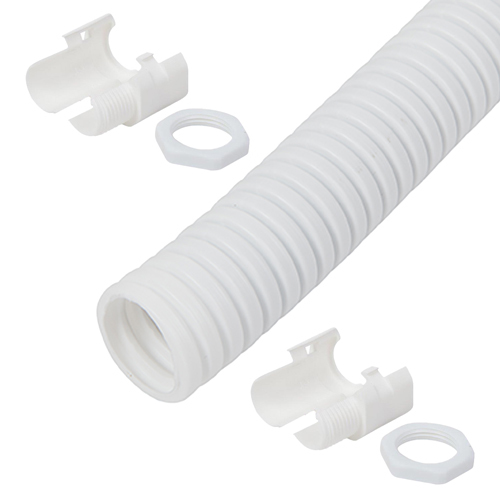 Cablenet 25mm LSOH Flexible Conduit 10m Kit White