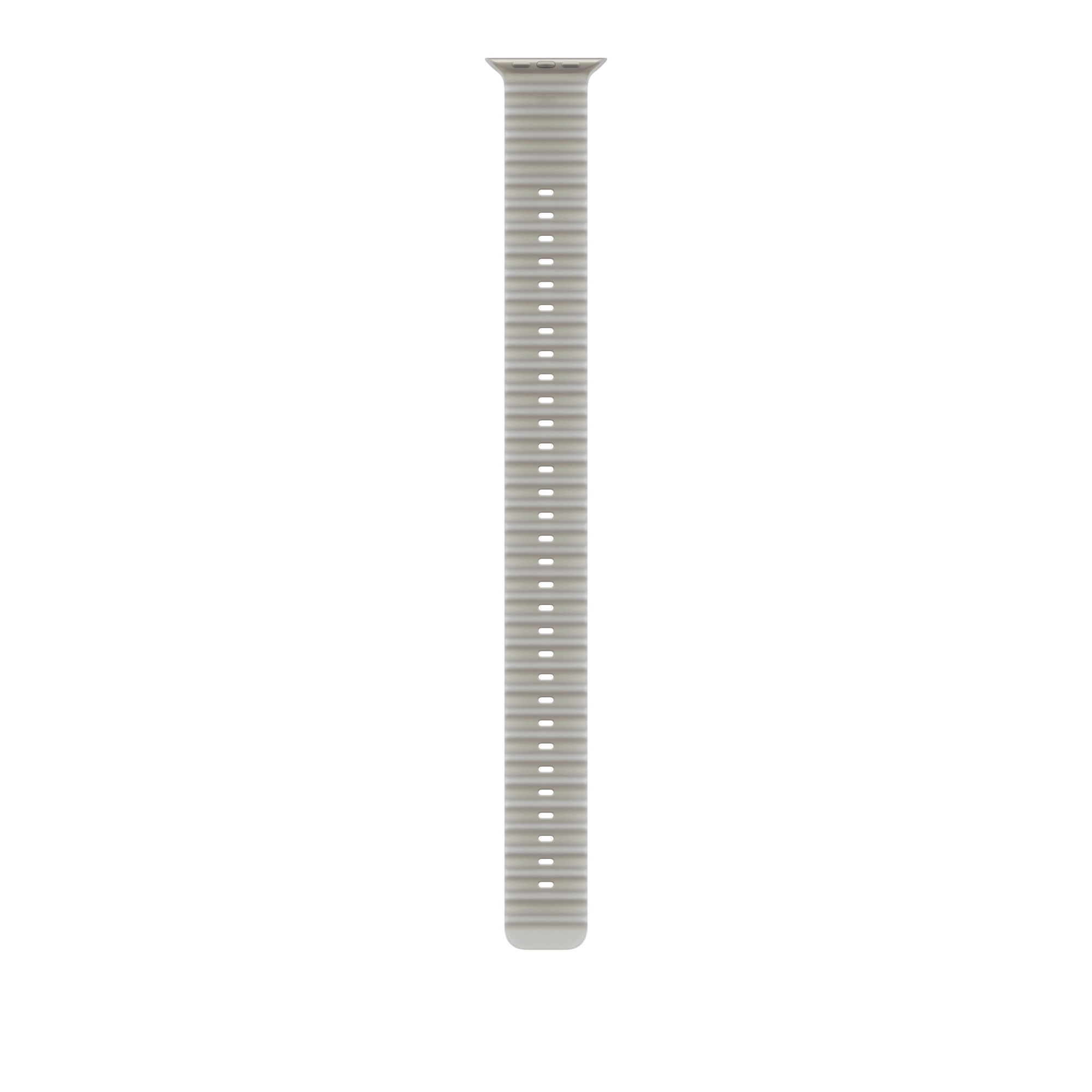 Apple 49mm Translucent Gray Ocean Band Extension - Natural Titanium Fi