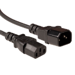 ACT Netsnoer LSZH C13 - C14 zwart 3 m