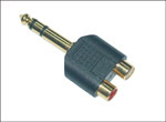 Image of Microconnect 6.3mm - 2XRCA 6.35mm